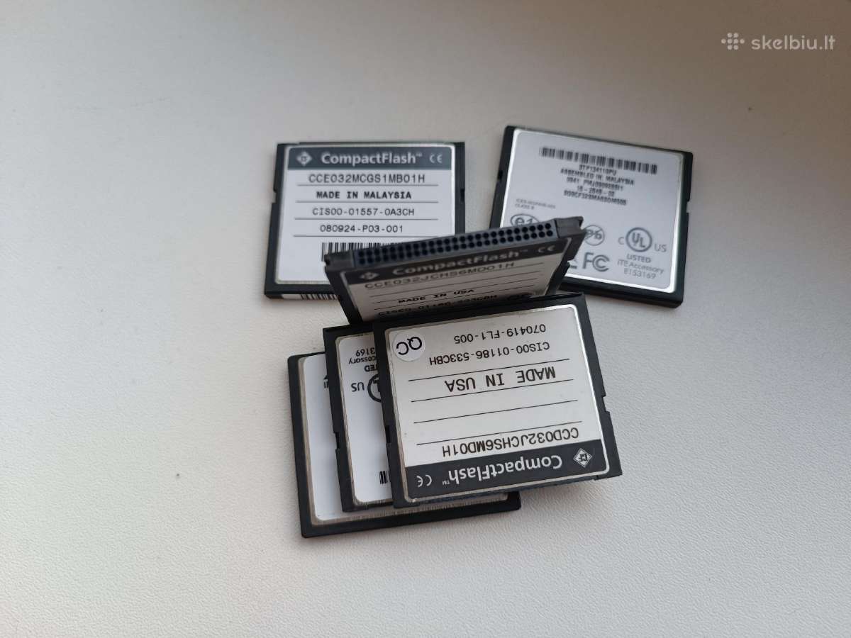 Compact Flash korteles 32mb ir 256mb - nuotraukos Nr. 2