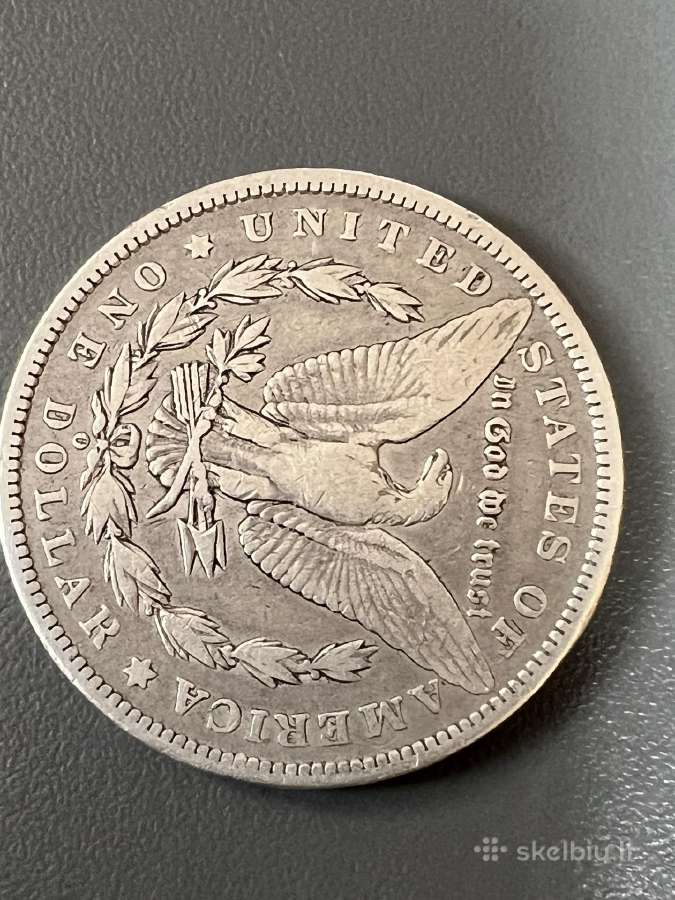 1 doleris 1897 moneta sidabras - nuotraukos Nr. 2