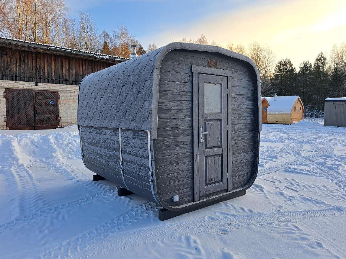 Mobili kvadratinė pirtelė 2,4mx3m Lauko pirtys - nuotraukos Nr. 2