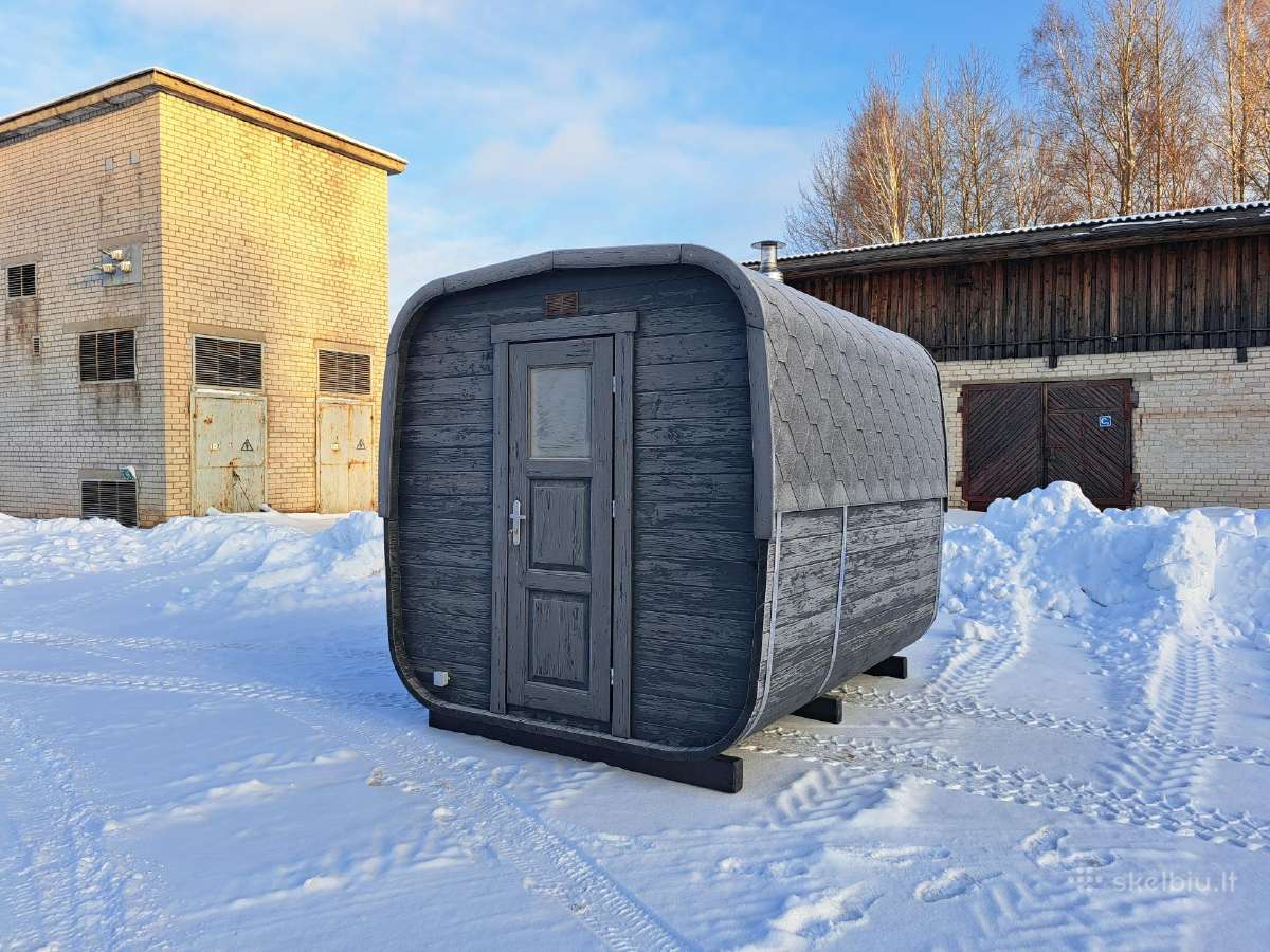 Mobili kvadratinė pirtelė 2,4mx3m Lauko pirtys - nuotraukos Nr. 4