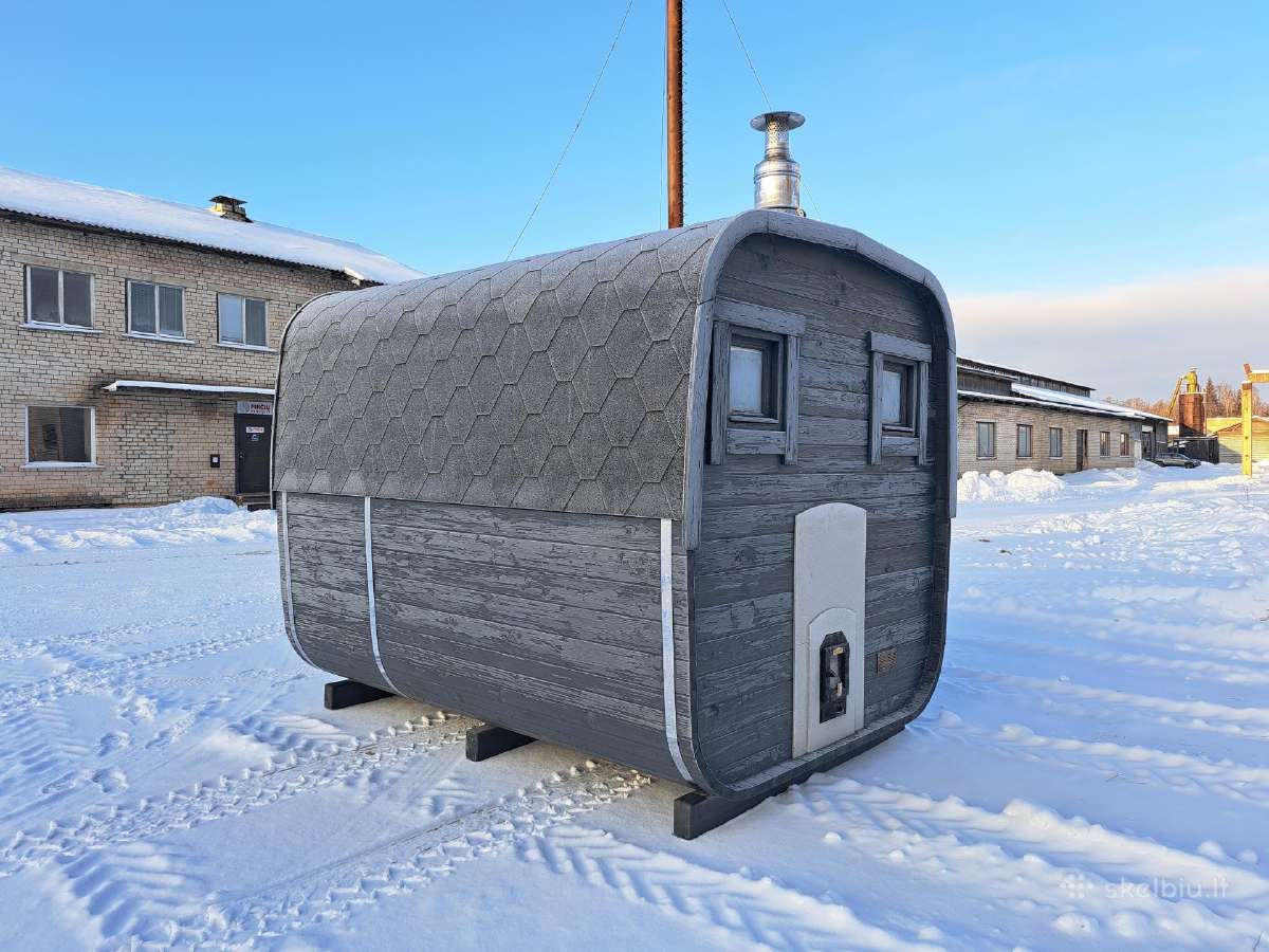 Mobili kvadratinė pirtelė 2,4mx3m Lauko pirtys