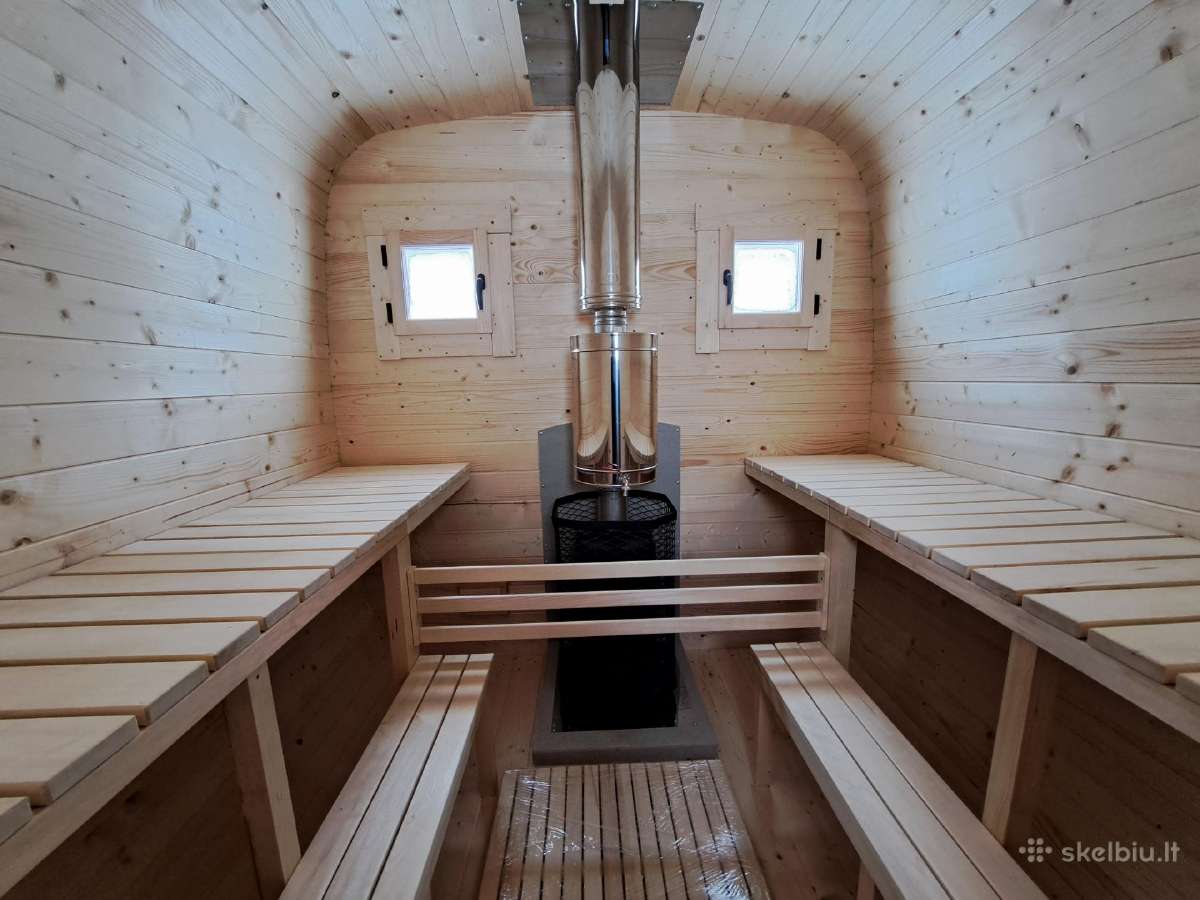 Mobili kvadratinė pirtelė 2,4mx3m Lauko pirtys - nuotraukos Nr. 6