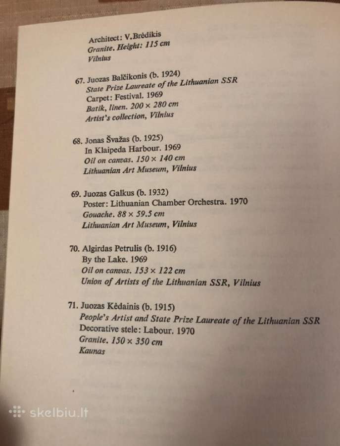 Knyga lietuvos dailė - nuotraukos Nr. 8