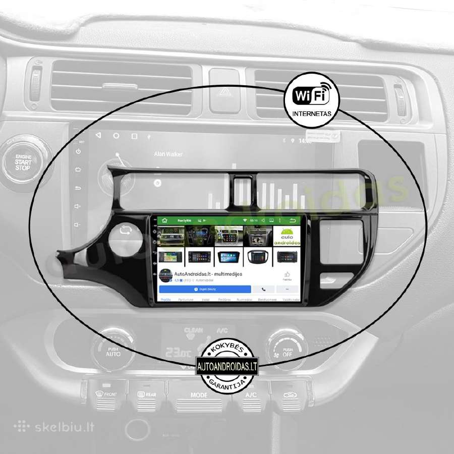 Kia Rio 3 2011-15 Android multimedia GPS/WiFi/usb - nuotraukos Nr. 3