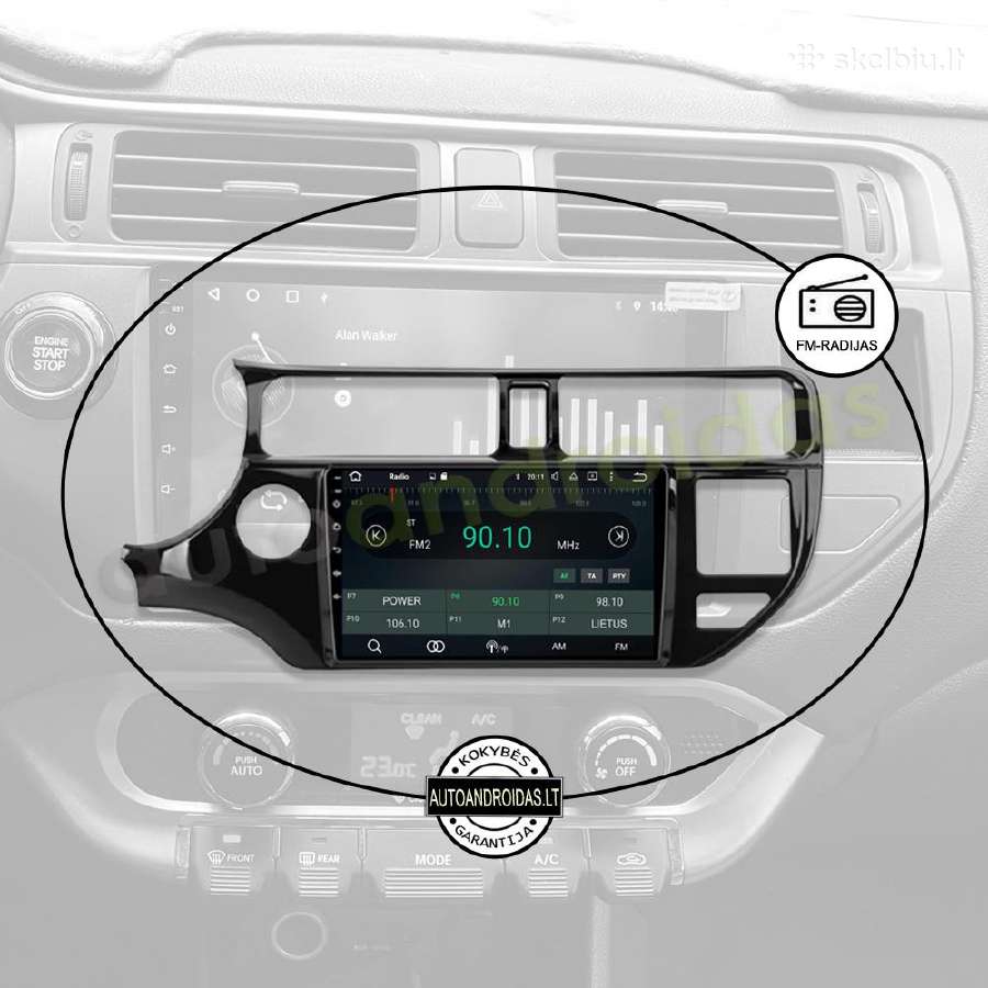 Kia Rio 3 2011-15 Android multimedia GPS/WiFi/usb - nuotraukos Nr. 4
