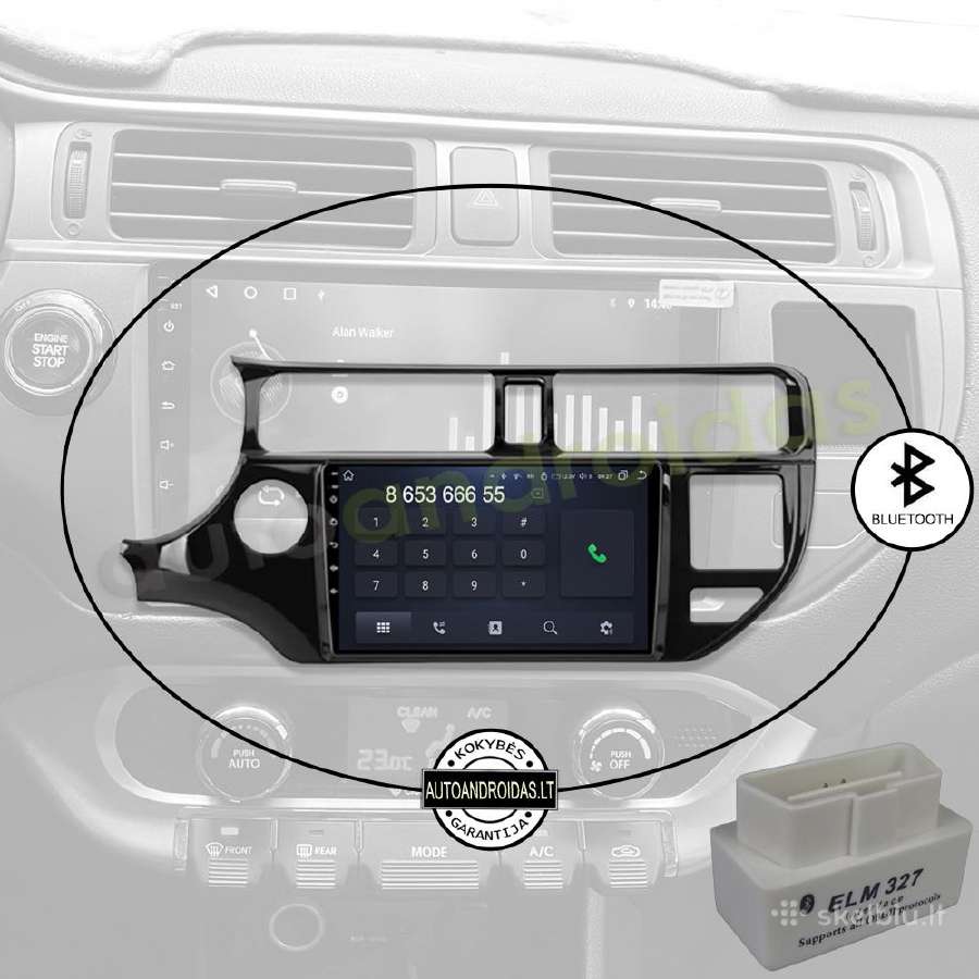Kia Rio 3 2011-15 Android multimedia GPS/WiFi/usb - nuotraukos Nr. 5
