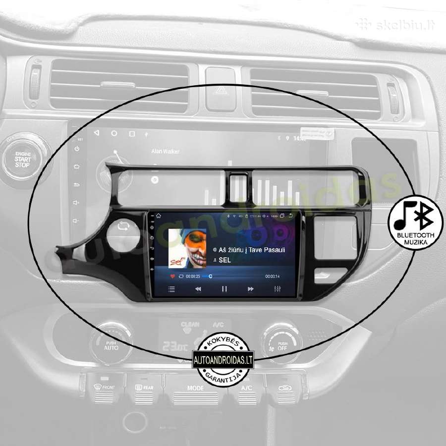 Kia Rio 3 2011-15 Android multimedia GPS/WiFi/usb - nuotraukos Nr. 6