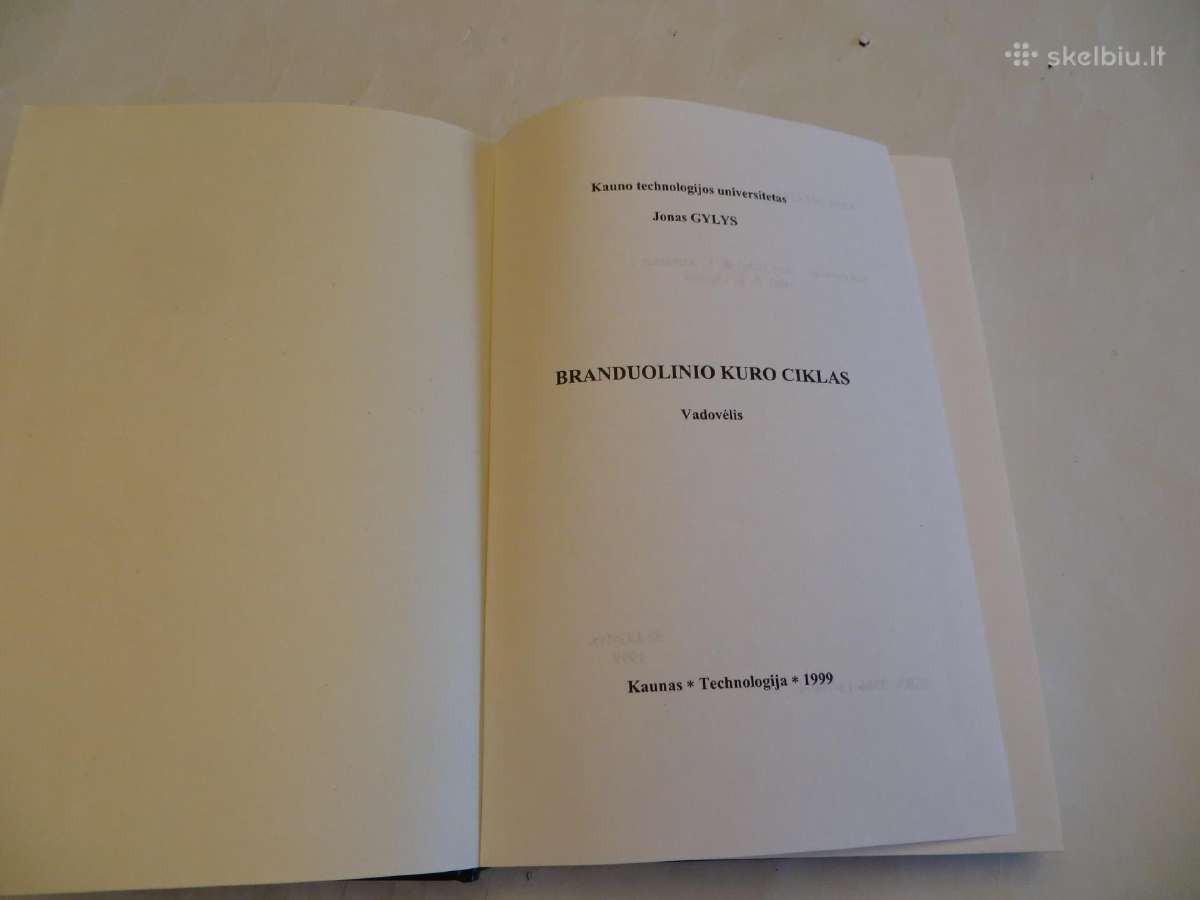 Knyga Branduolinio kuro ciklas J. Gylys 1999 - nuotraukos Nr. 3