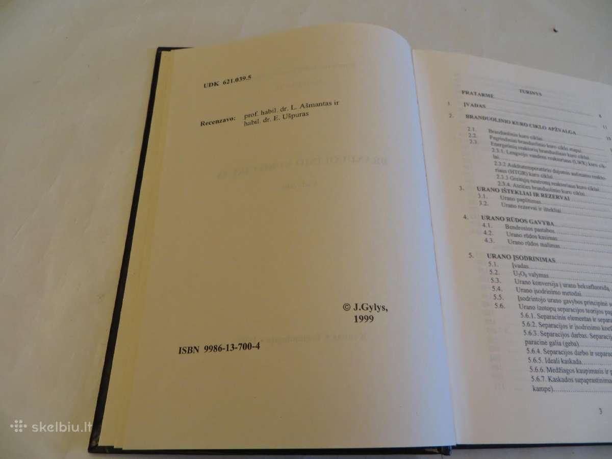 Knyga Branduolinio kuro ciklas J. Gylys 1999 - nuotraukos Nr. 4