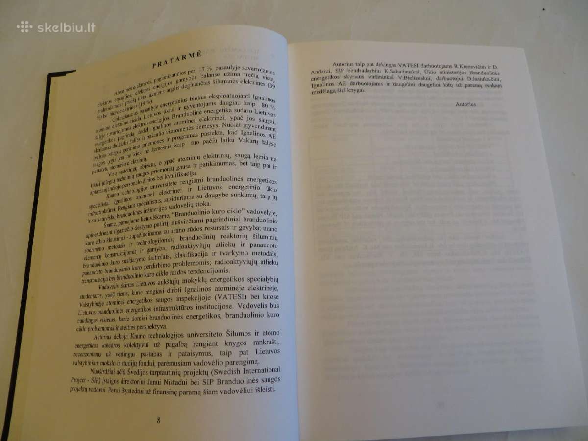 Knyga Branduolinio kuro ciklas J. Gylys 1999 - nuotraukos Nr. 9