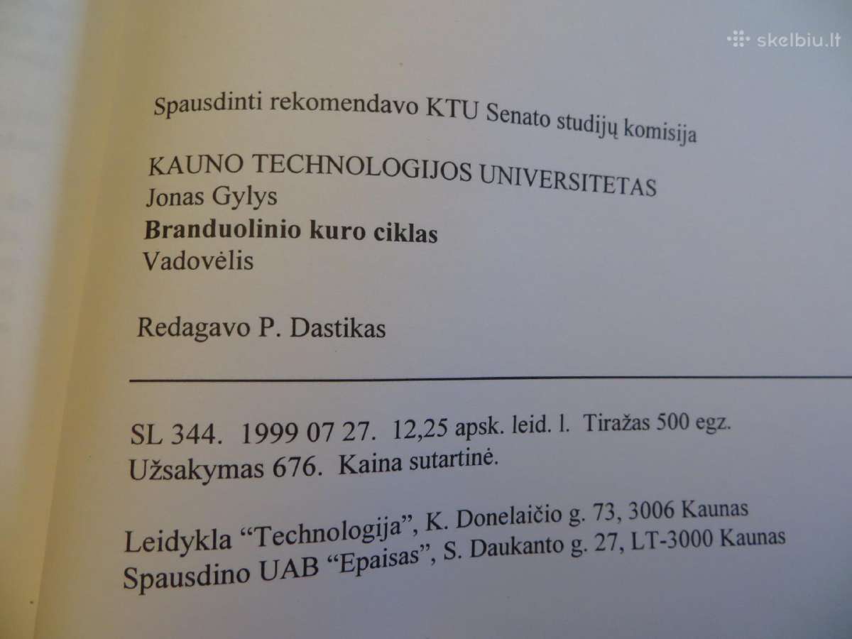 Knyga Branduolinio kuro ciklas J. Gylys 1999 - nuotraukos Nr. 30