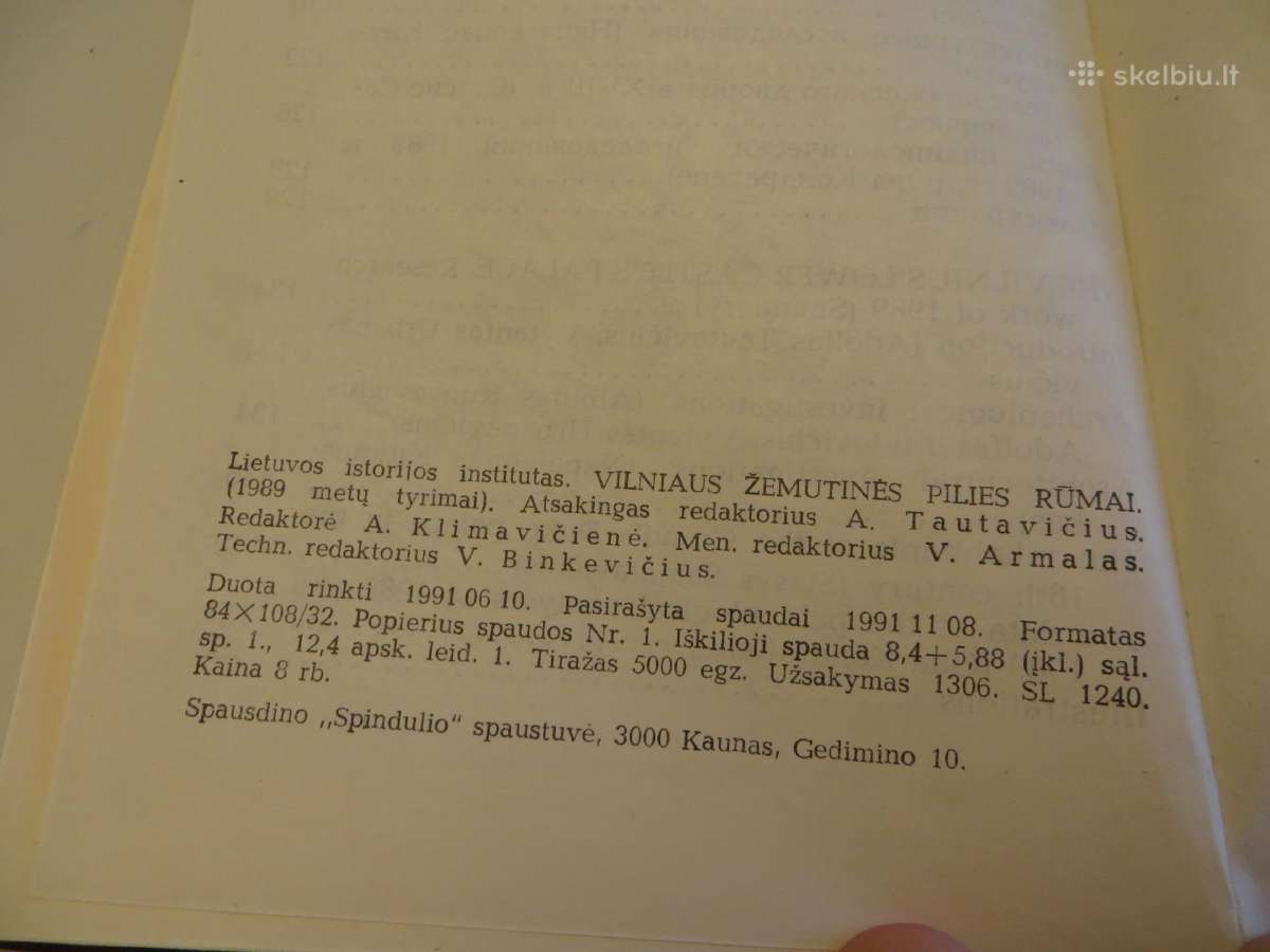 Vilniaus žemutinės pilies rūmai 3 knygos - nuotraukos Nr. 25