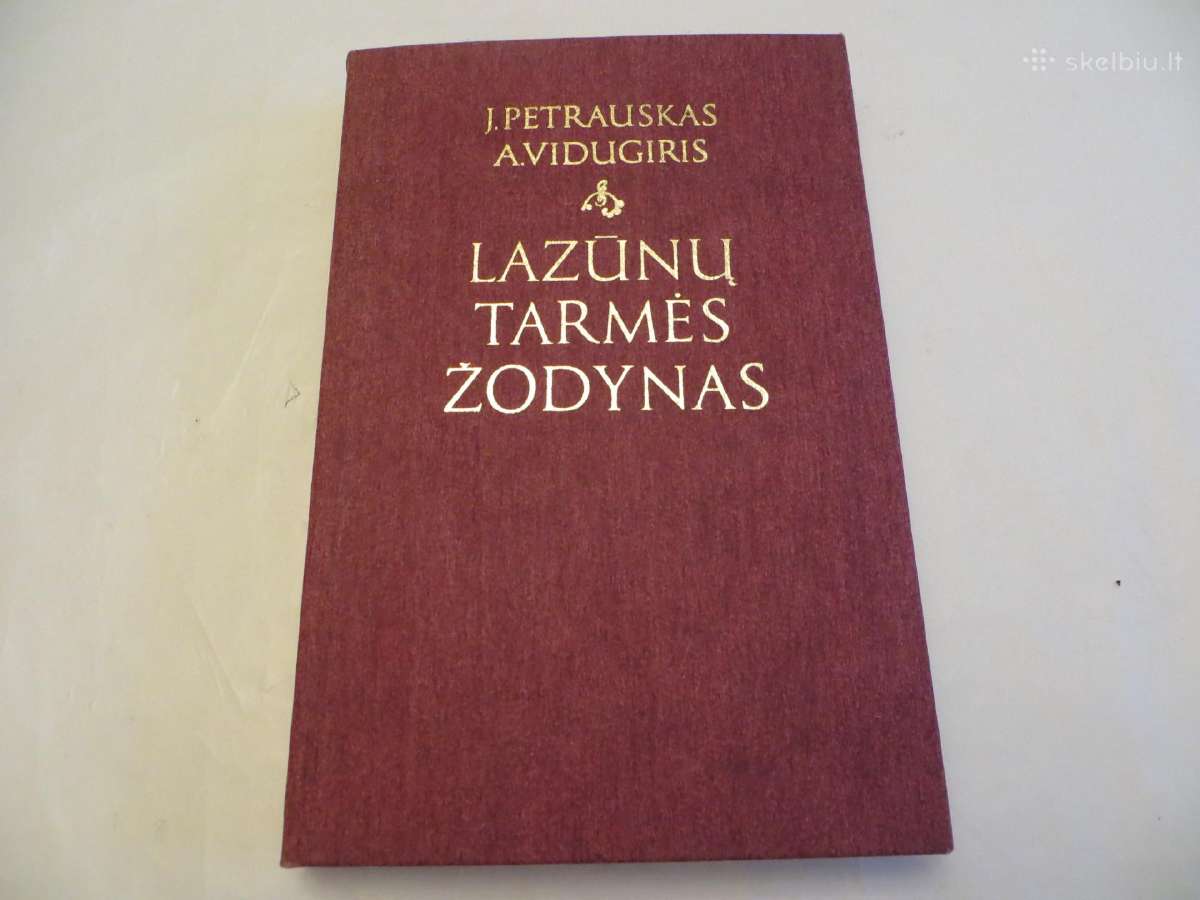 Knyga Lazūnų tarmės žodynas 1985