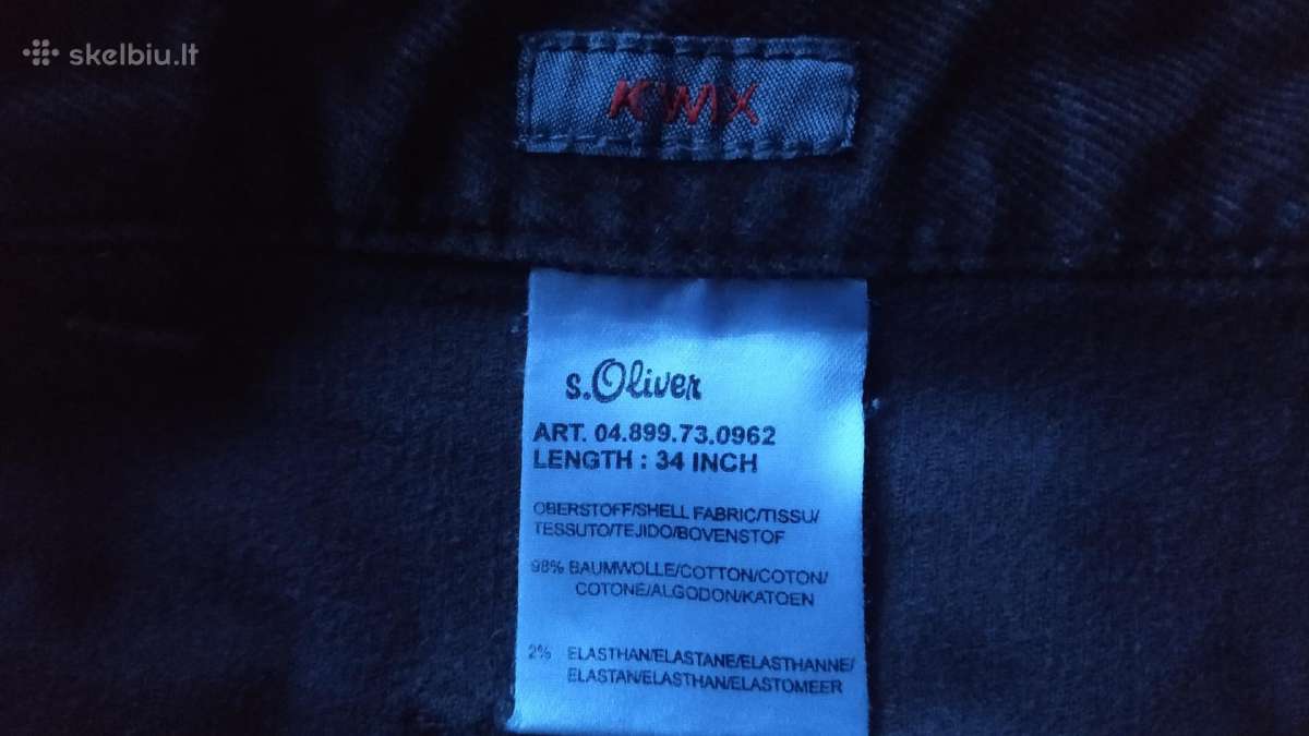 S. Oliver smulkaus velveto kelnės - nuotraukos Nr. 5