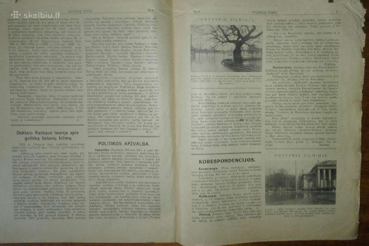 1306. Vilniaus Žodis antikvarinis-kolekcinis laikr - nuotraukos Nr. 2