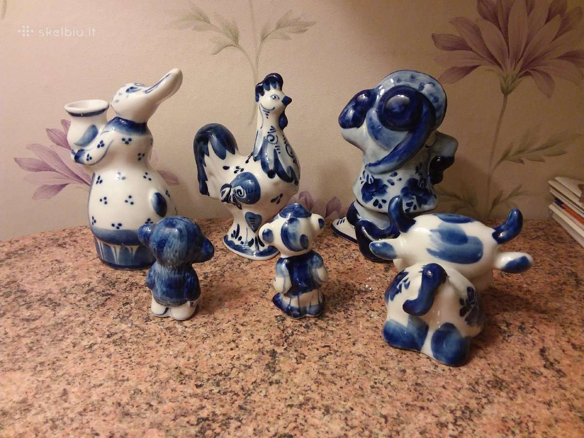 Gžel figurėlės statulėlės - nuotraukos Nr. 2