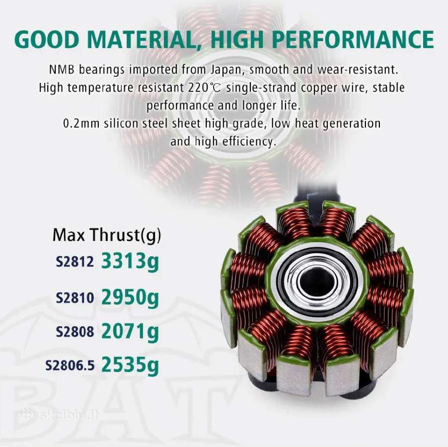 Nauji Surpasshobby 2806.5 1300kv / 1700kv motorai - nuotraukos Nr. 5