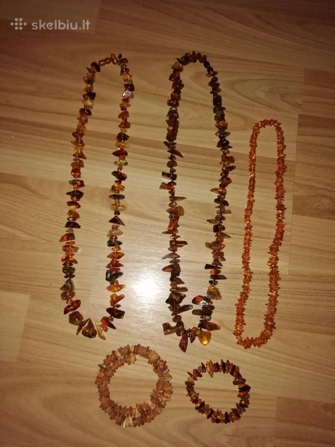 Papuošalai ir gintariniai karoliai. - nuotraukos Nr. 32