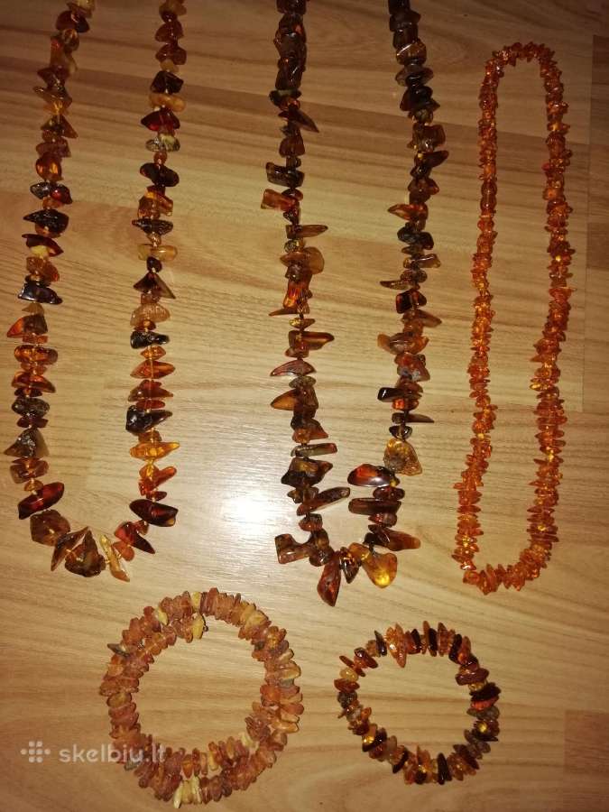 Papuošalai ir gintariniai karoliai. - nuotraukos Nr. 33