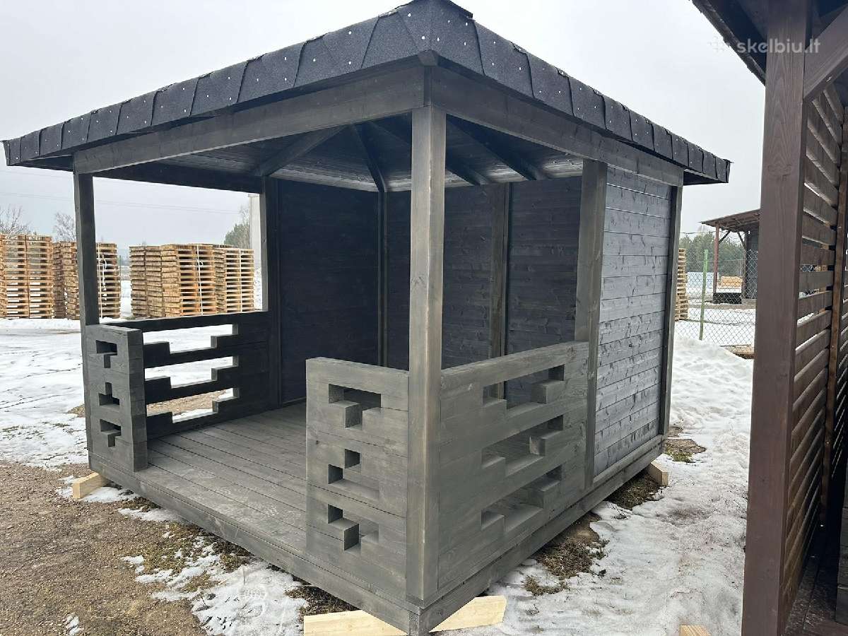 Pavėsinės, sandėliukai, malkinės, vaikų nameliai - nuotraukos Nr. 9