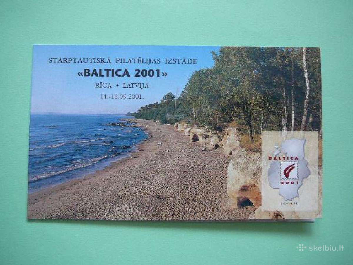 Baltijos jūra Latvija 2001 Bukletas Mnh llt551bk