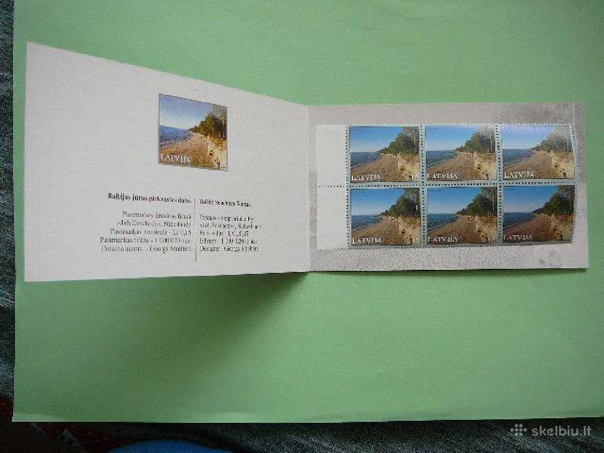 Baltijos jūra Latvija 2001 Bukletas Mnh llt551bk - nuotraukos Nr. 2
