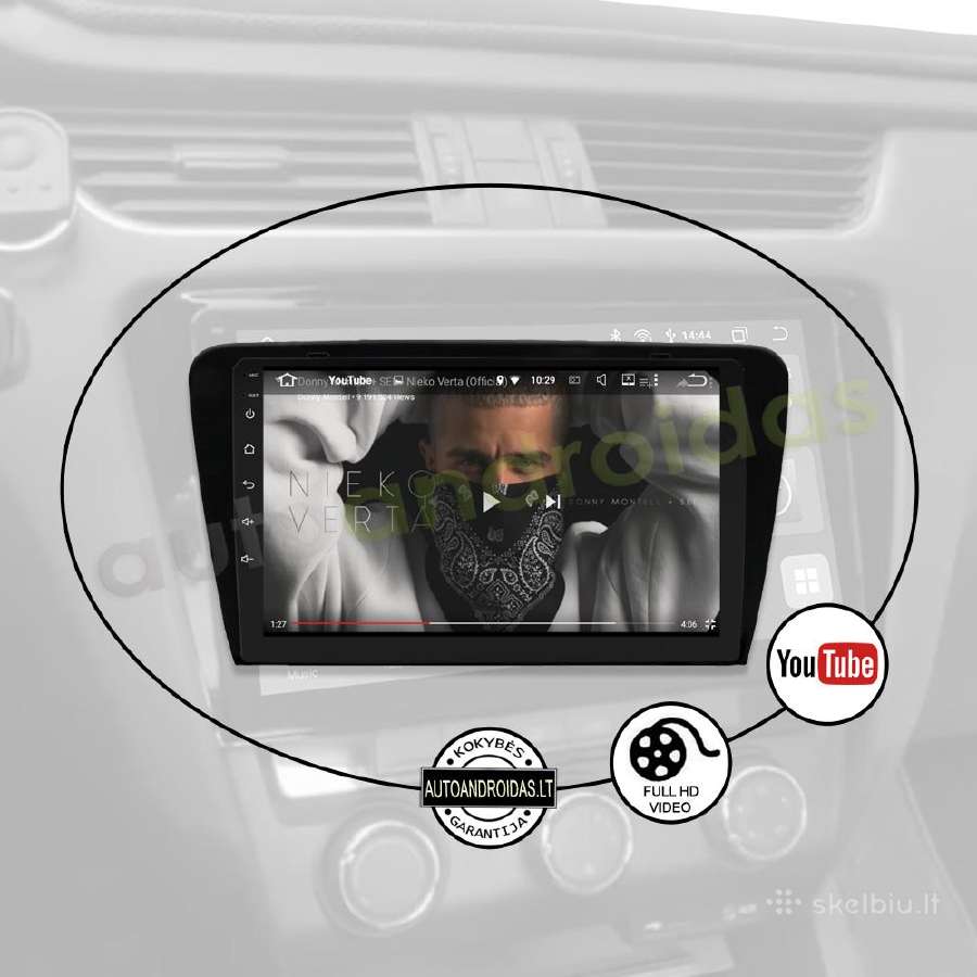 Skoda Octavia 3 A7 2013-18 Android multimedia GPS - nuotraukos Nr. 9