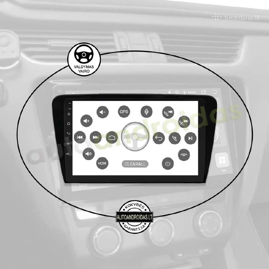 Skoda Octavia 3 A7 2013-18 Android multimedia GPS - nuotraukos Nr. 12