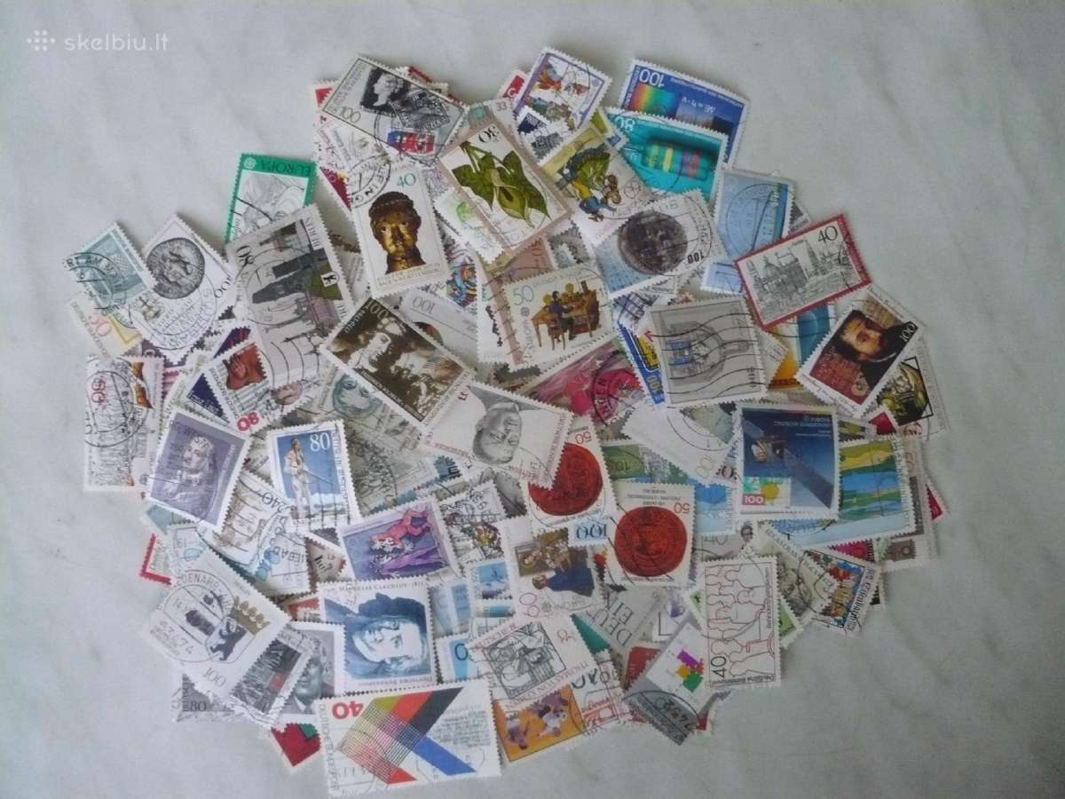 Skirtingu pašto ženklu rinkinys Nr20 , viso 500vnt