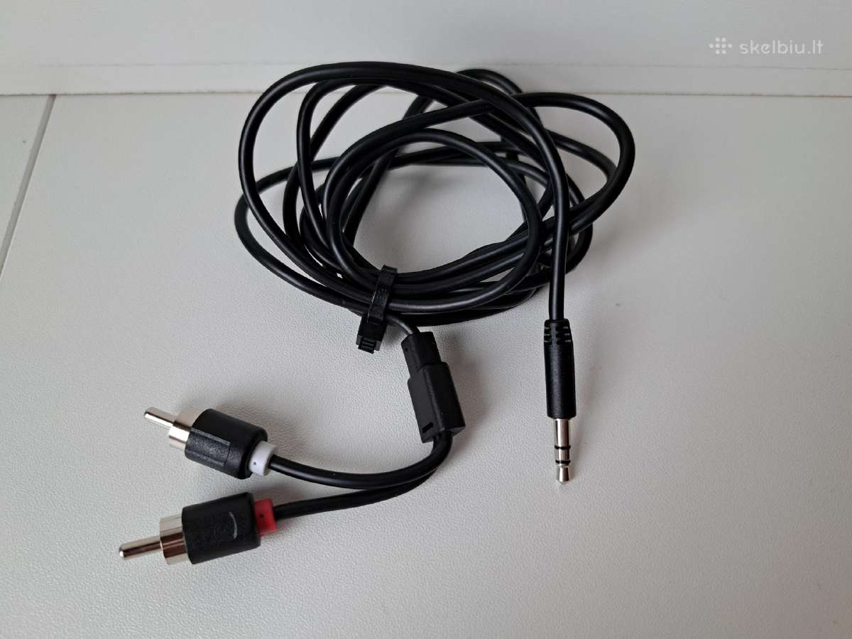 Audio laidas, kabelis, jungtis.