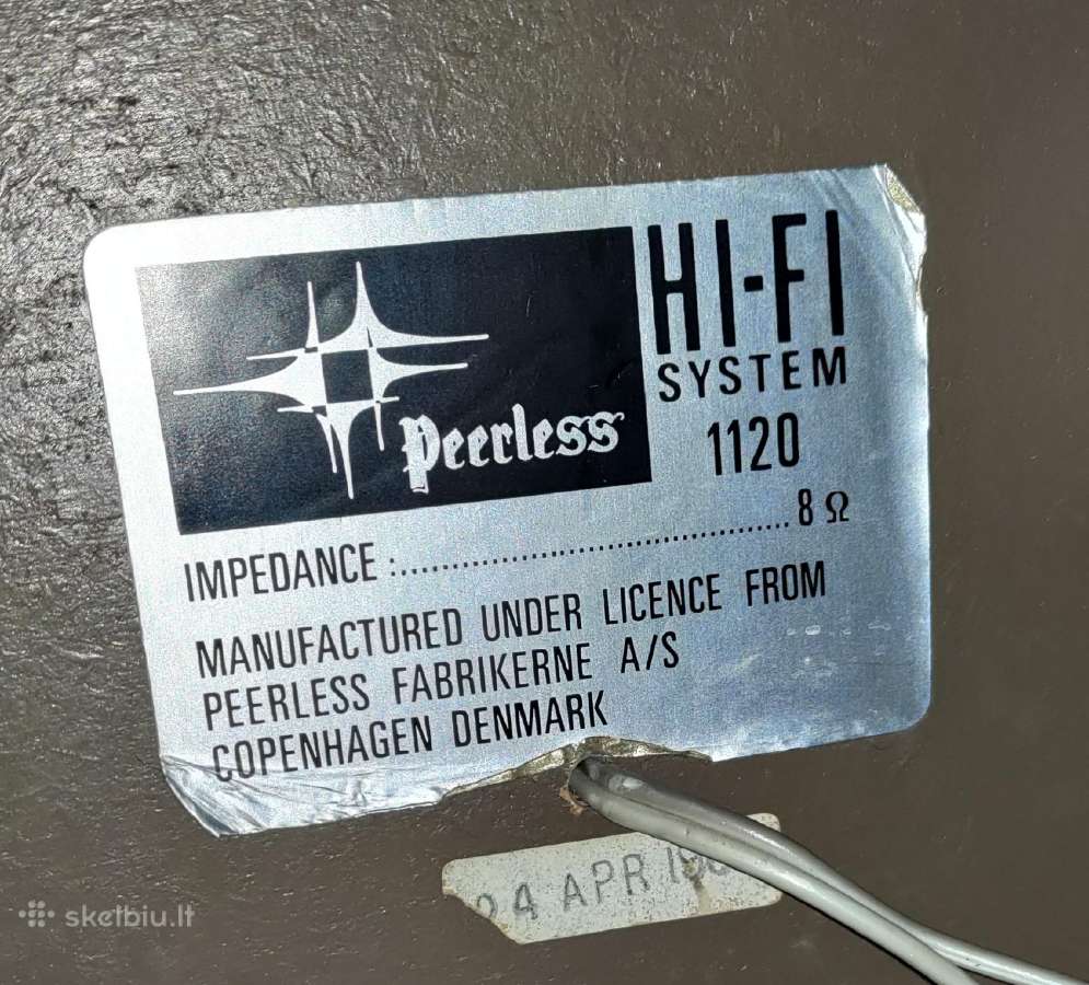 Peerless hi-fi system 1120 retos kolonėlės - nuotraukos Nr. 7