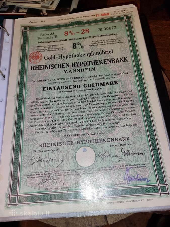 Senos akcijos obligacijos - nuotraukos Nr. 12