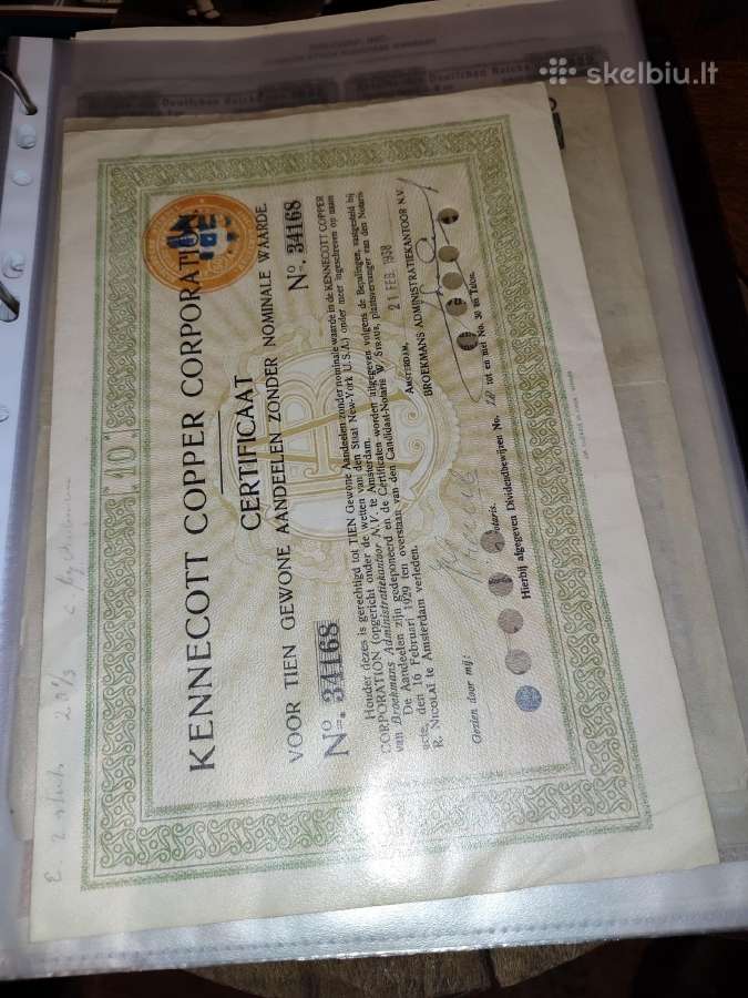 Senos akcijos obligacijos - nuotraukos Nr. 14
