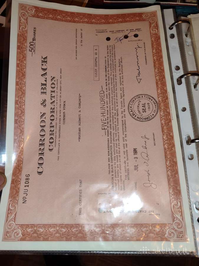 Senos akcijos obligacijos - nuotraukos Nr. 21