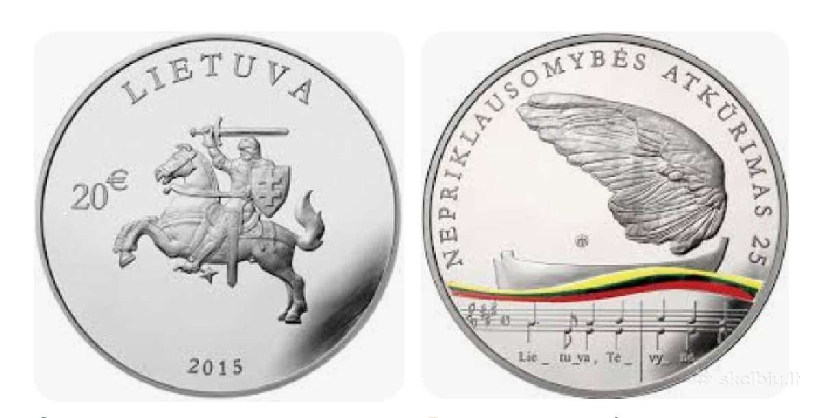 2015 m 20 eurų Nepriklausomybės 25-metis