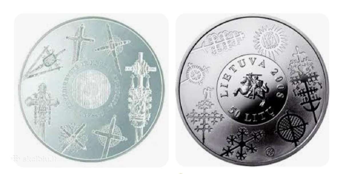2008 m. 50 litų sidabrinė Kryždirbystės moneta