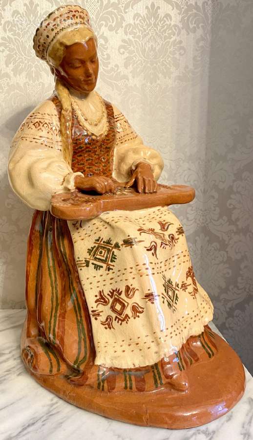 Kolekcinė Kauno dailė statulėlė Kanklininkė - nuotraukos Nr. 3