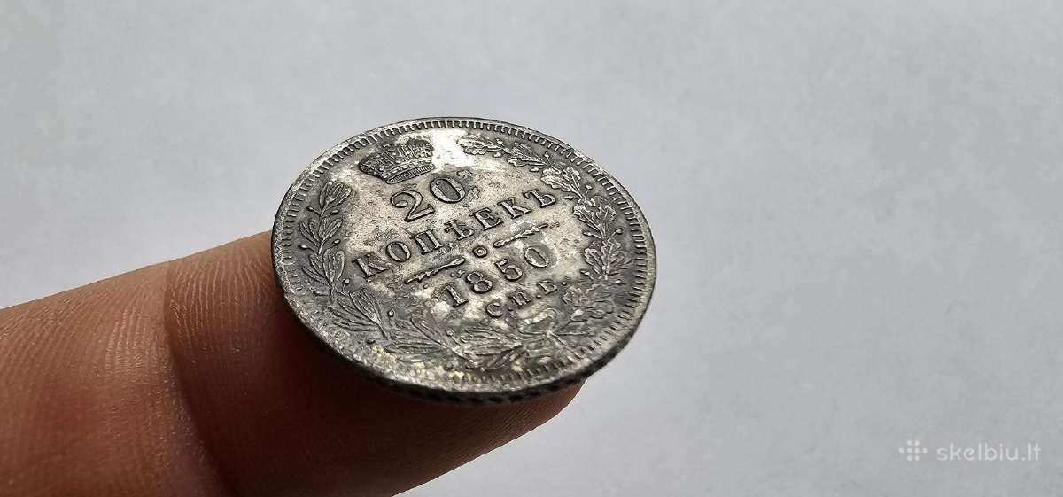 1850 20 kapeiku Unc - nuotraukos Nr. 3