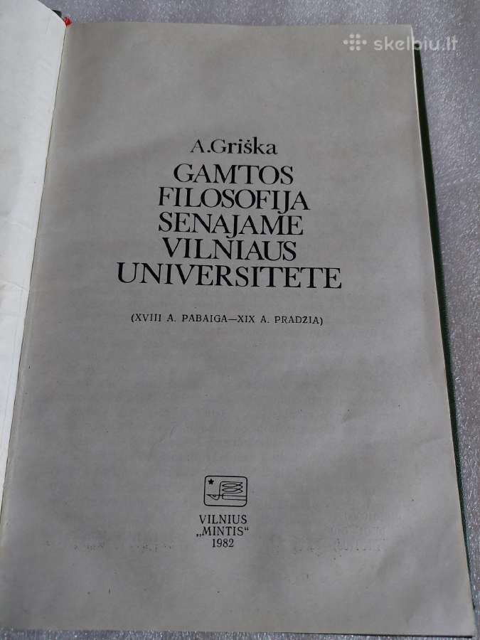 Gamtos filosofija senajame Vilniaus universitete - nuotraukos Nr. 2