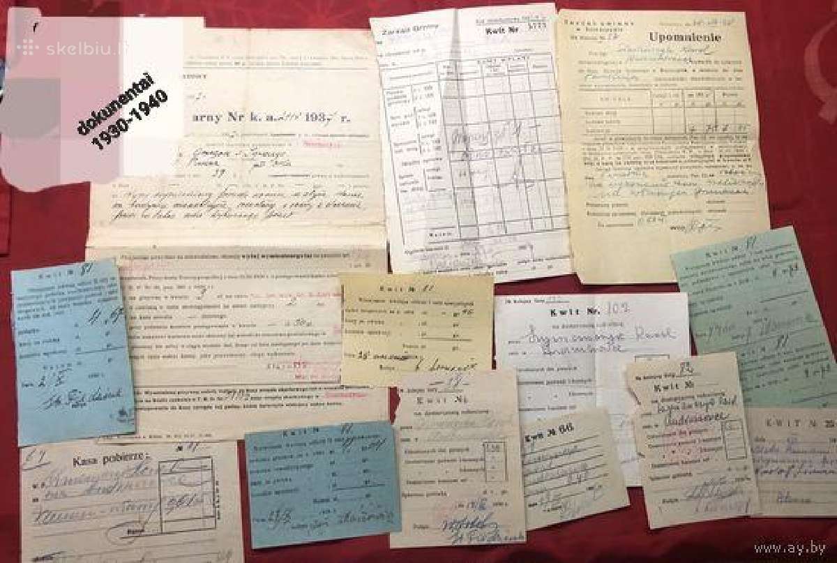 Seni dokumentai 1930-1940 Ščiutinas