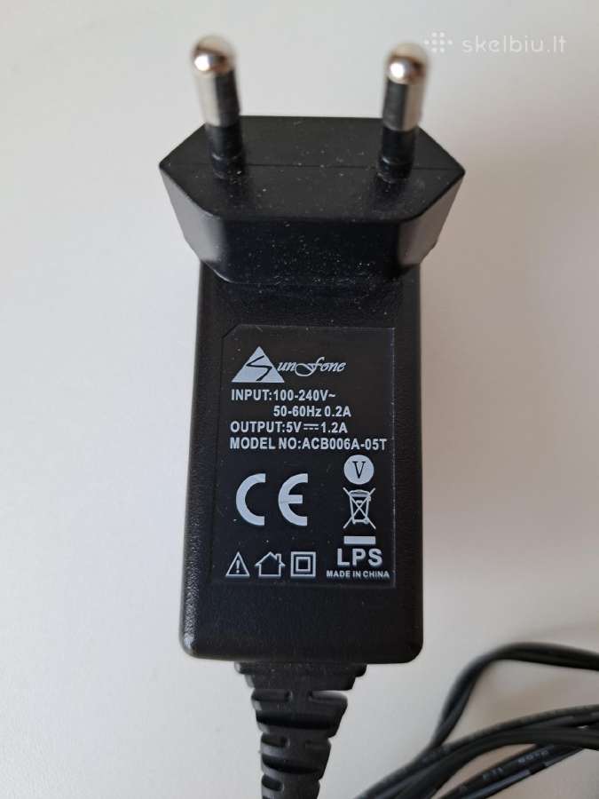 Adapteris, įkroviklis Sunfone 5v - nuotraukos Nr. 2