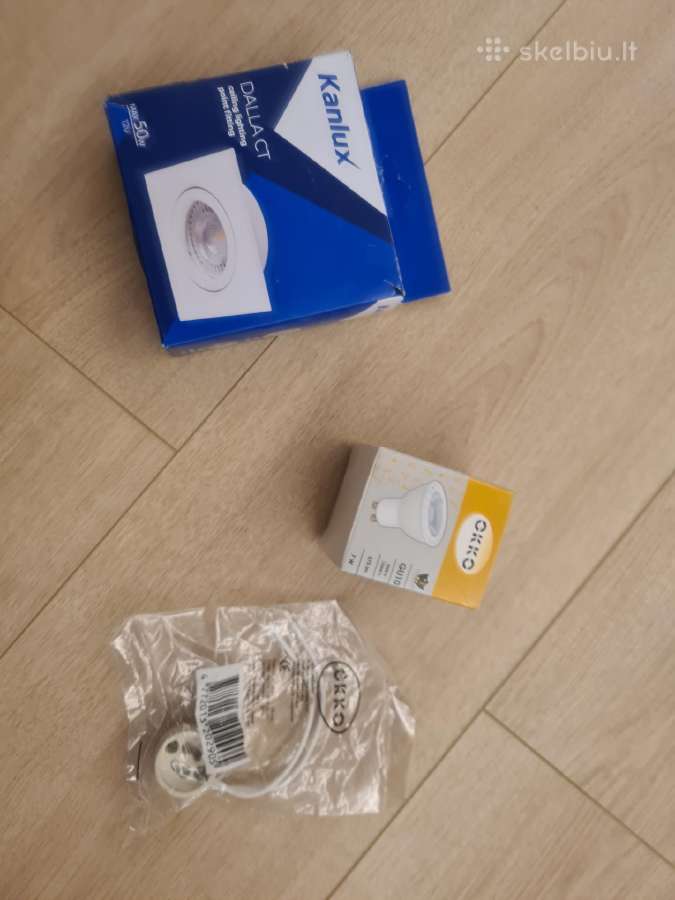 Įleidžiami šviestuvai Kanlux su LED ir adapteriais