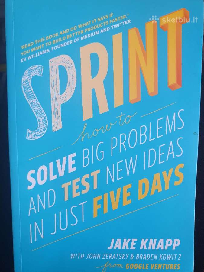 Knyga Sprint how to solve big problems and test.