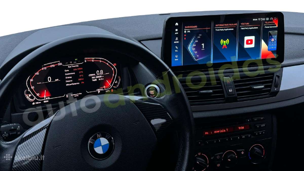 Bmw X1 E84 Android multimedia 12 colių ekranu