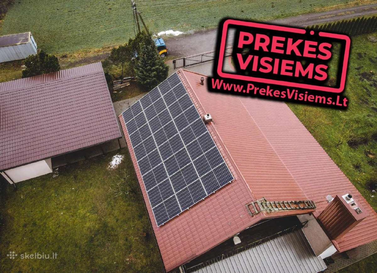 Saulės elektrinė moduliai panelės inverteriai vald - nuotraukos Nr. 31