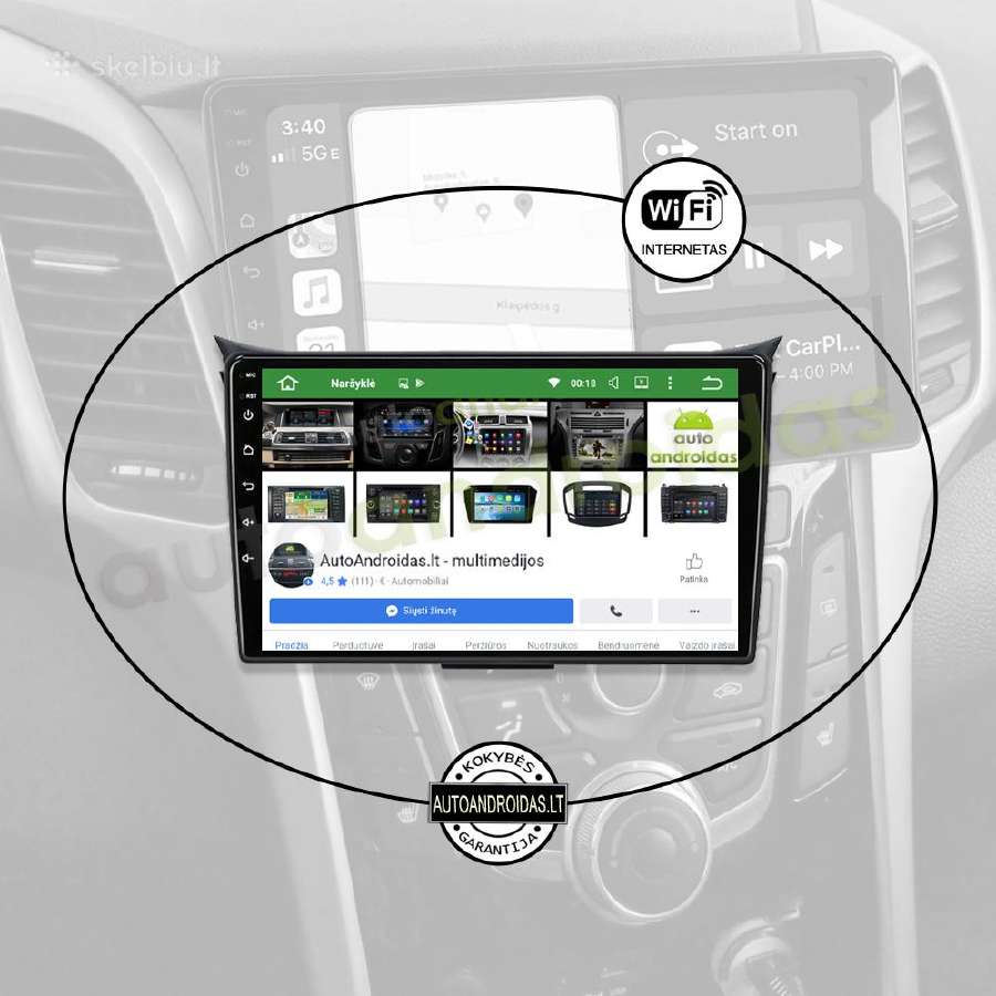 Hyundai I30 Android multimedia GPS/WiFi/usb/waze - nuotraukos Nr. 3