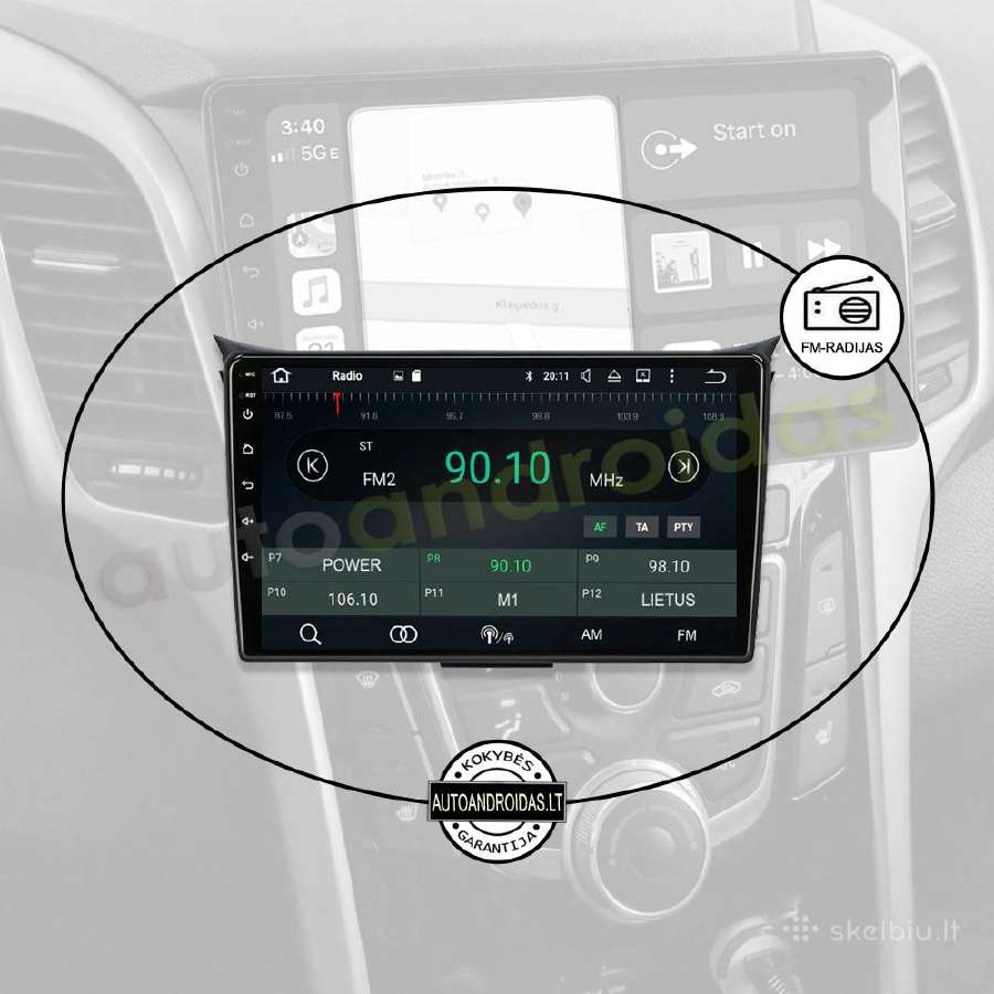 Hyundai I30 Android multimedia GPS/WiFi/usb/waze - nuotraukos Nr. 4