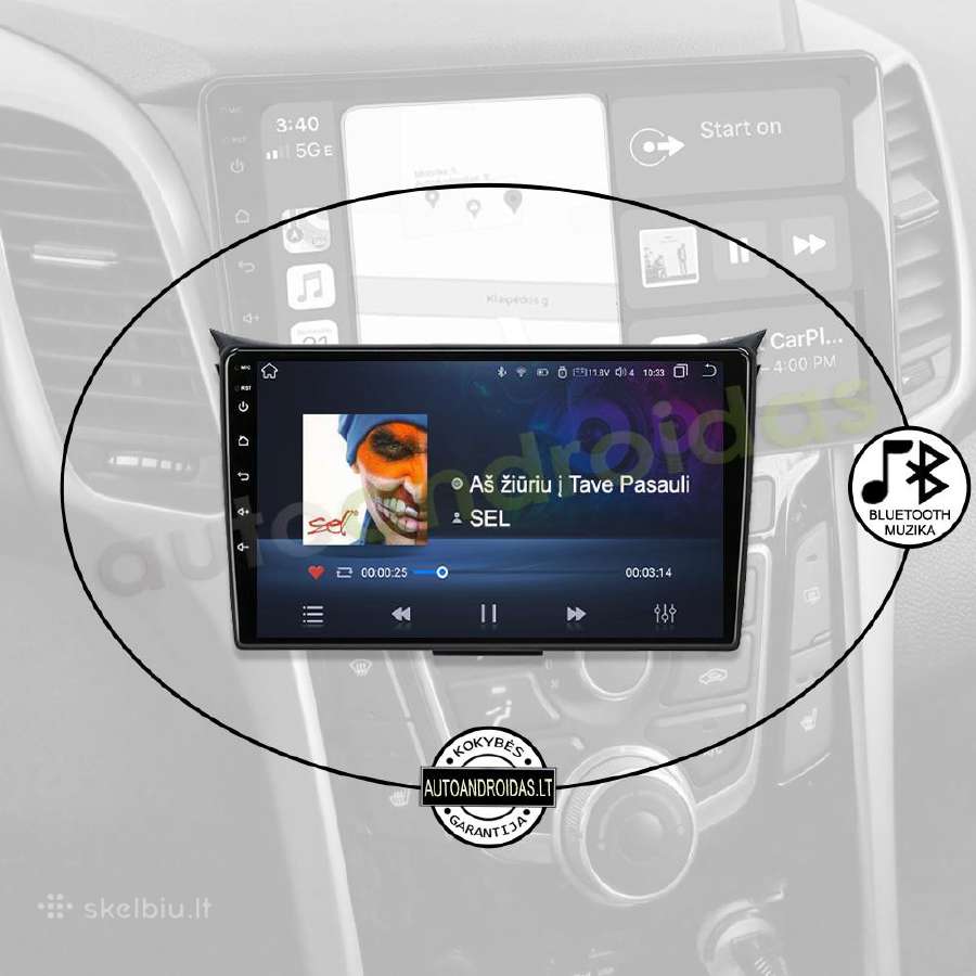 Hyundai I30 Android multimedia GPS/WiFi/usb/waze - nuotraukos Nr. 6