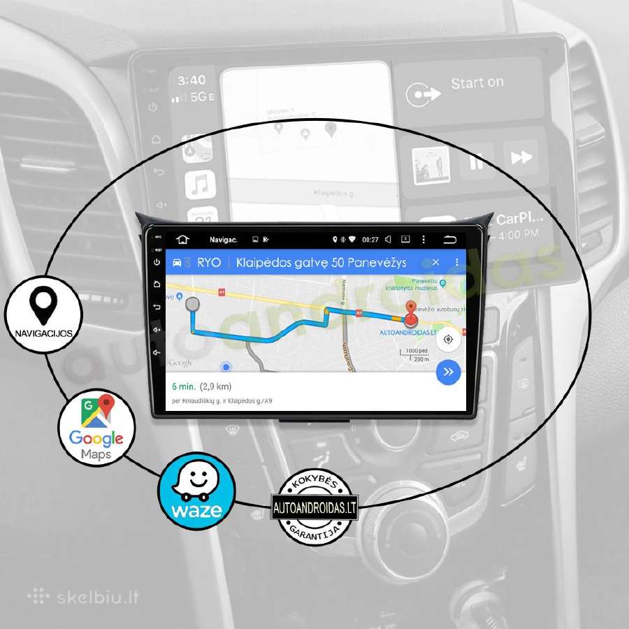 Hyundai I30 Android multimedia GPS/WiFi/usb/waze - nuotraukos Nr. 11