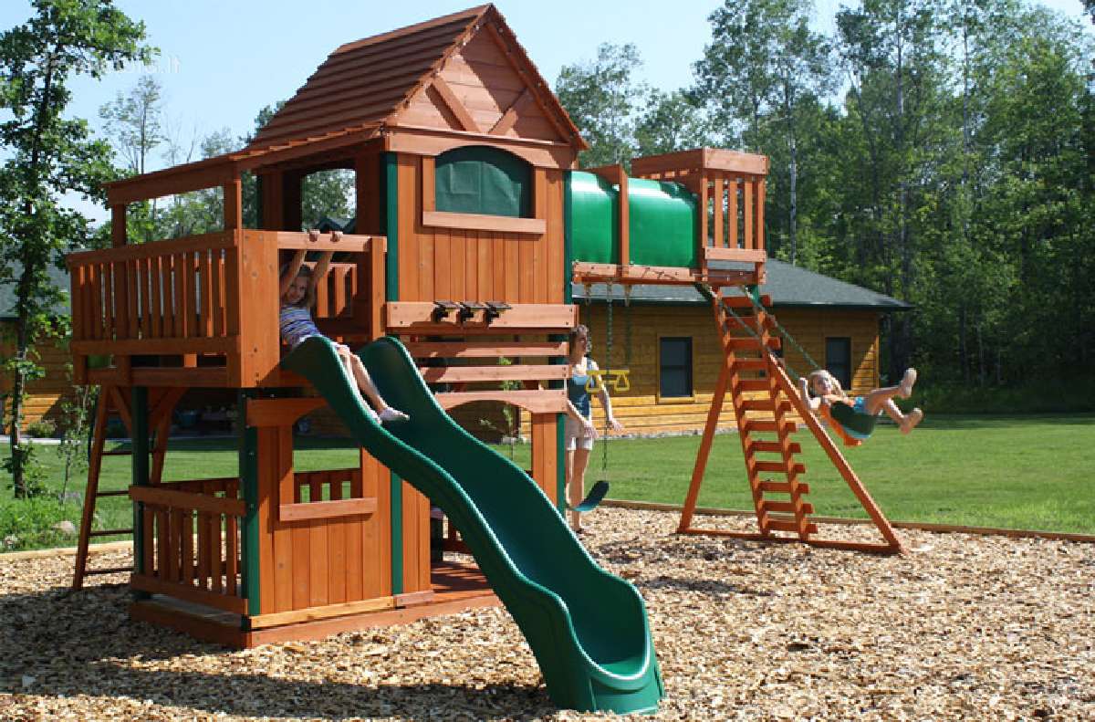 Vaikų žaidimo aikštelės laukui Woodlit kedras - nuotraukos Nr. 12